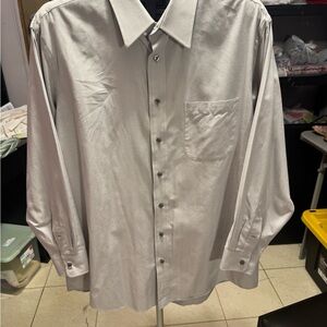 Paul Fredrick Light Gray Dress Shirt